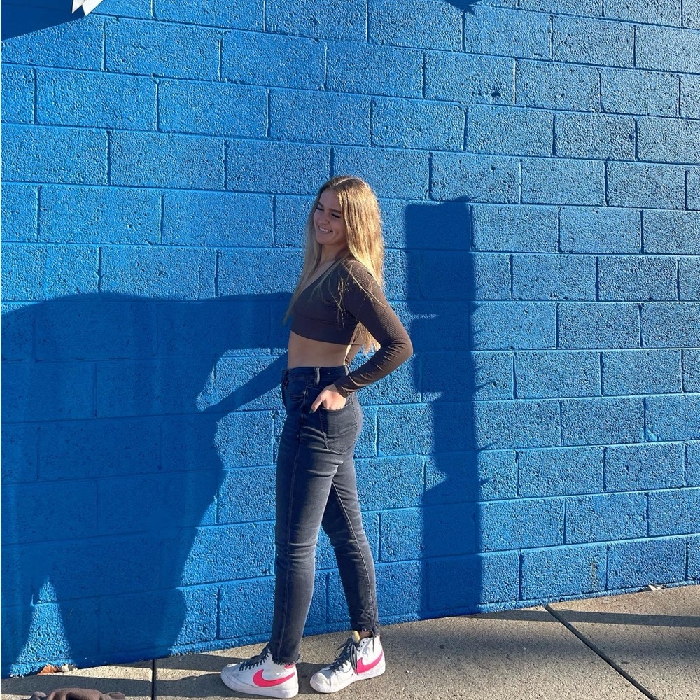 Garage cropped long sleeve shirt!